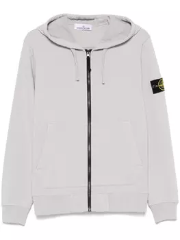 Stone Island худи с нашивкой Compass, серый