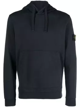 Stone Island худи с нашивкой Compass, синий