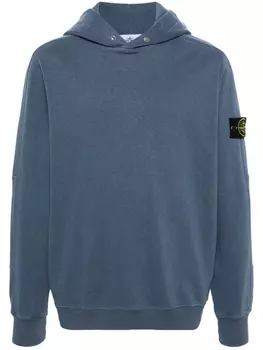 Stone Island худи с нашивкой Compass, синий