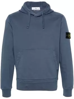 Stone Island худи с нашивкой Compass, синий