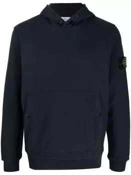 Stone Island худи с нашивкой Compass, синий