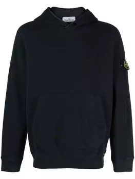 Stone Island худи с нашивкой Compass, синий