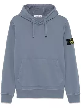 Stone Island худи с нашивкой Compass, синий