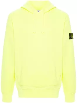 Stone Island худи с нашивкой Compass, желтый