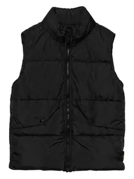 Stone Island Junior дутый жилет, черный