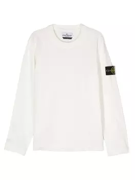 Stone Island Junior джемпер Compass, белый