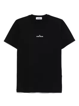 Stone Island Junior футболка с логотипом, черный