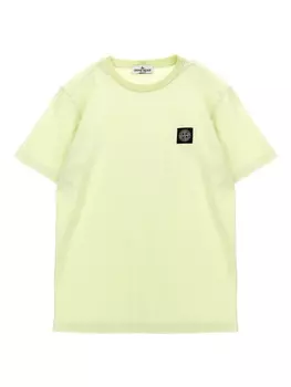 Stone Island Junior футболка с логотипом, зеленый