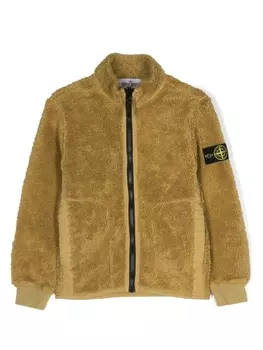Stone Island Junior куртка с нашивкой Compass, желтый