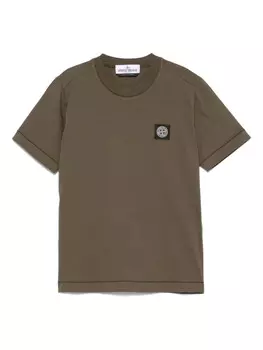 Stone Island Junior легкая футболка, зеленый