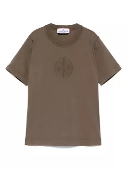 Stone Island Junior легкая футболка, зеленый