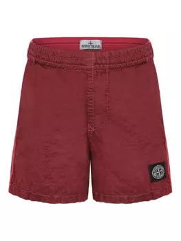 Stone Island Junior плавки-шорты с логотипом, красный