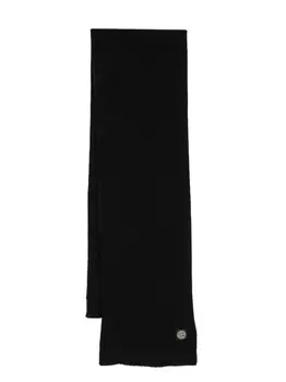 Stone Island Junior шапка бини с нашивкой Compass, черный