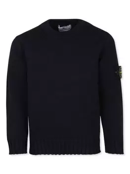 Stone Island Junior свитер с круглым вырезом, синий