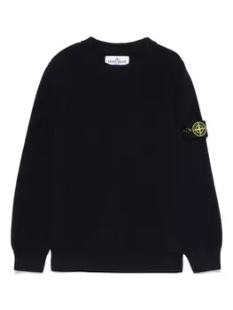 Stone Island Junior свитер с круглым вырезом, синий