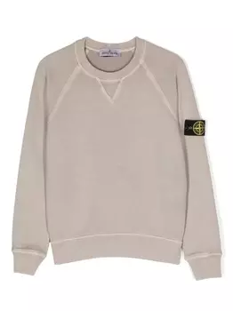 Stone Island Junior толстовка с круглым вырезом, серый