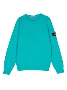 Stone Island Junior толстовка с нашивкой Compass, синий