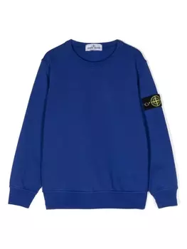 Stone Island Junior толстовка с нашивкой Compass, синий