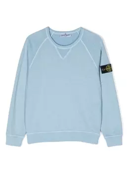 Stone Island Junior толстовка с нашивкой Compass, синий