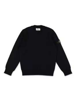 Stone Island Junior толстовка с нашивкой Compass, черный