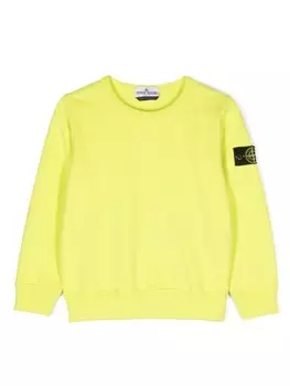 Stone Island Junior толстовка с нашивкой Compass, желтый