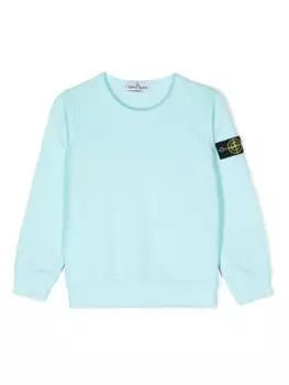 Stone Island Junior толстовка с нашивкой Compass, синий