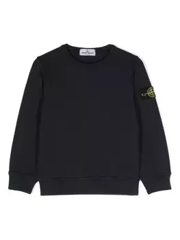 Stone Island Junior толстовка с нашивкой Compass, синий