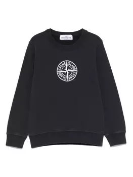 Stone Island Junior толстовка с вышивкой Compass, синий