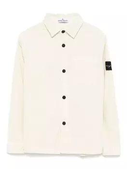 Stone Island Junior вельветовая рубашка, серый