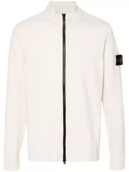 Stone Island кардиган с нашивкой Compass, нейтральный цвет