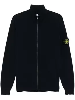 Stone Island кардиган с нашивкой Compass, синий