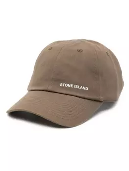 Stone Island кепка с логотипом, коричневый