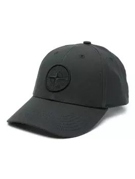Stone Island кепка с вышитым логотипом, черный