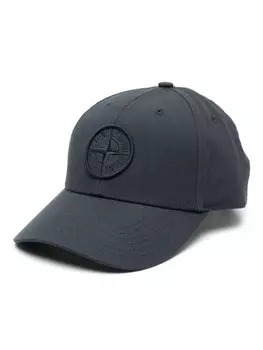 Stone Island кепка с вышитым логотипом, синий
