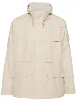 Stone Island куртка Ghost O-Ventile в стиле милитари, нейтральный цвет