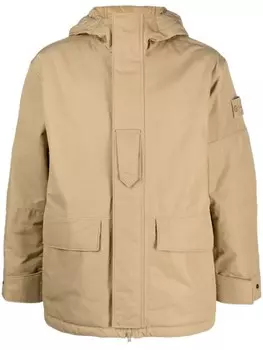 Stone Island куртка с капюшоном, нейтральный цвет