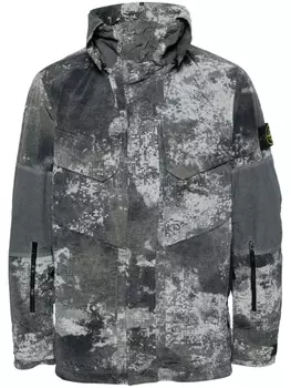 Stone Island куртка с нашивкой Compass, серый