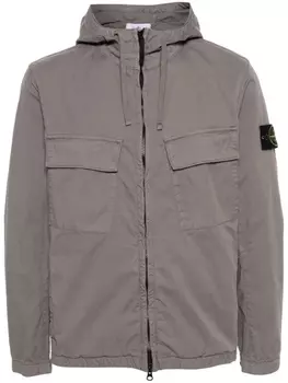 Stone Island куртка с нашивкой Compass, серый