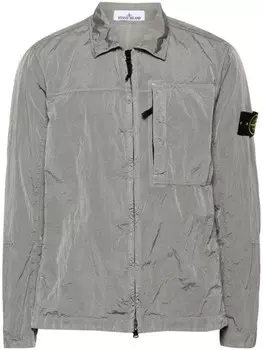 Stone Island куртка с нашивкой Compass, серый