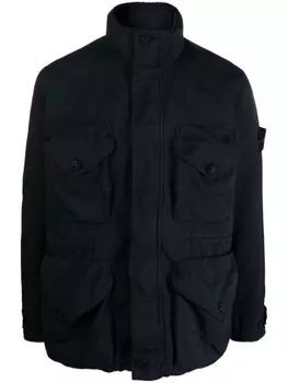 Stone Island куртка с нашивкой Compass, синий