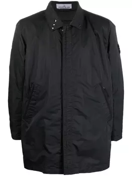 Stone Island куртка с нашивкой-логотипом, черный