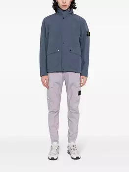 Stone Island куртка с потайным капюшоном, синий