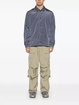 Stone Island куртка с вышитым логотипом, синий