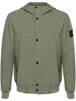 Stone Island куртка Shell-R с капюшоном, зеленый