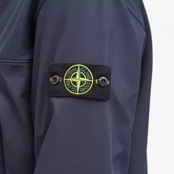 Stone Island Куртка Soft Shell-R с капюшоном, синий