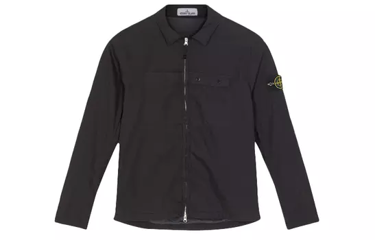Куртка Stone Island на молнии, черный