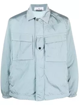 Stone Island легкая куртка-рубашка, синий