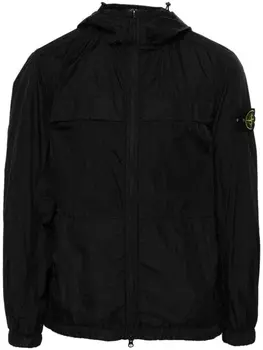 Stone Island легкая куртка с нашивкой Compass, черный