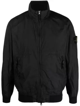Stone Island легкая куртка с высоким воротником, черный