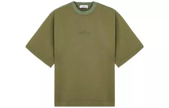 Футболка мужская Stone Island Mixed Fabric, зеленый